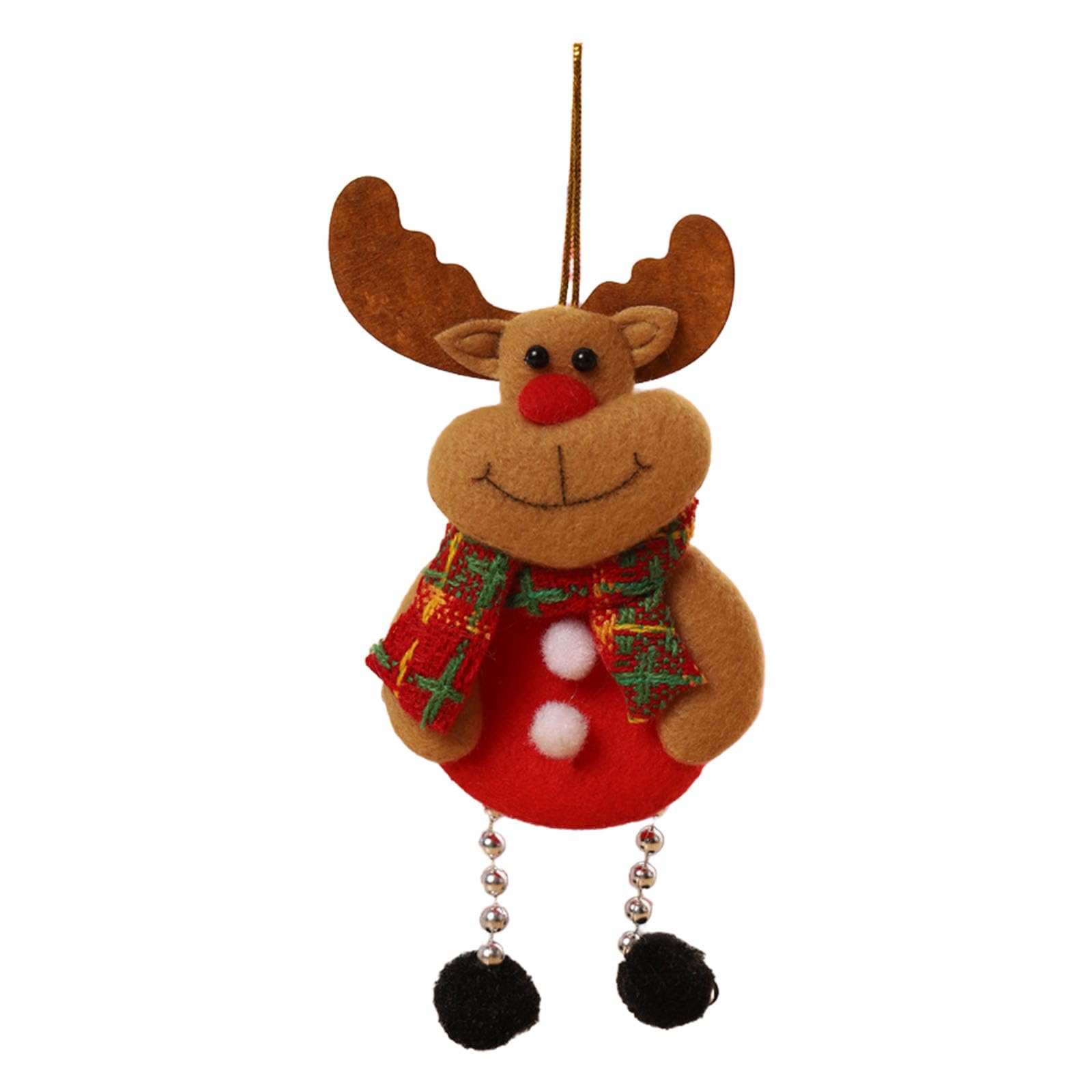 Lerpwige Handmade Christmas Figurines Santa/Snowman/Deer/Bear Nonwoven Fabric Decor For Terrariums Gardens & Tabletop Scenes Nonwoven Fabric Santa/snowman/deer/bear Party Supplies
