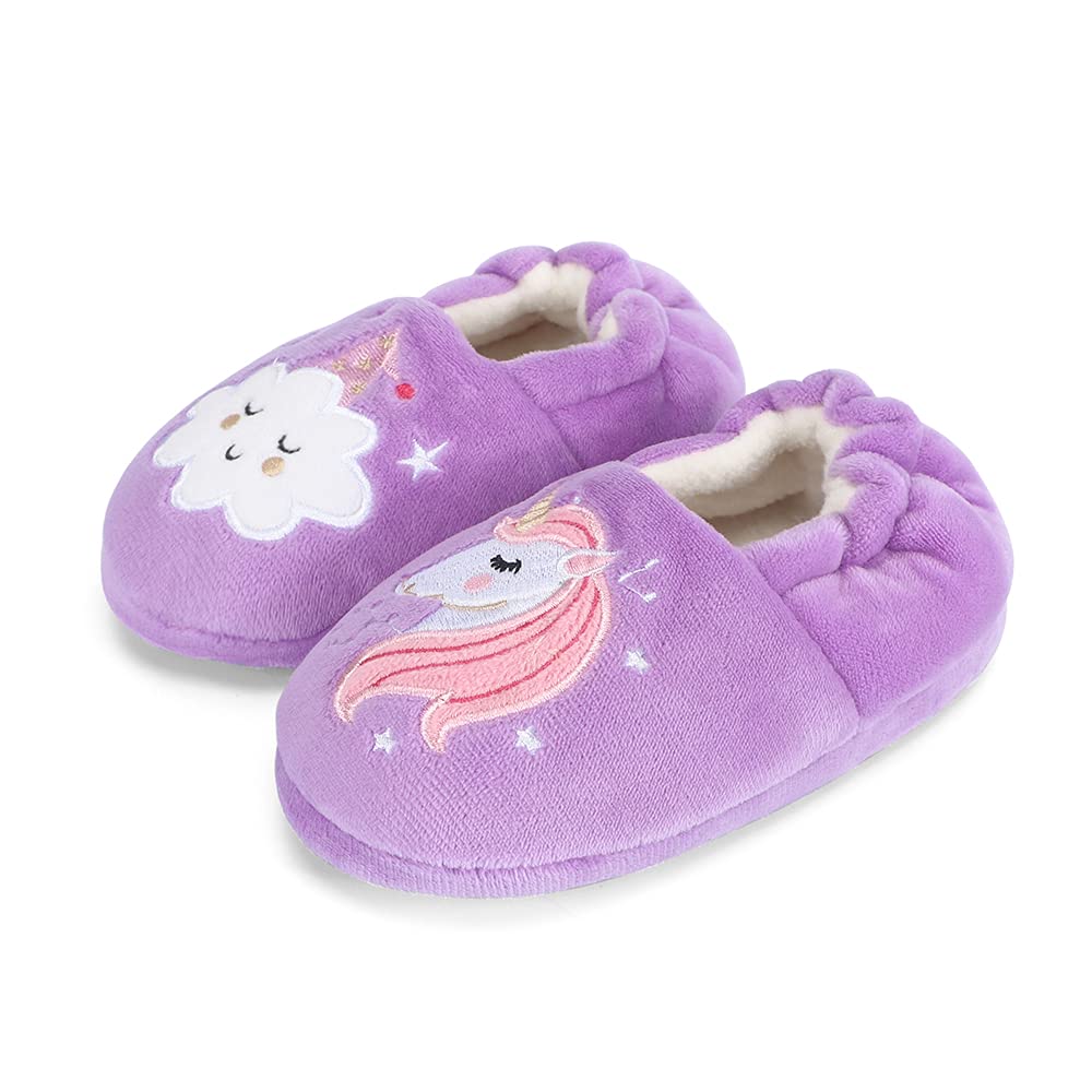 Winter Slippers For Girls Cartoon Animal Slippers Toddler Warm Plush House Shoes Little Kids Home Slippers