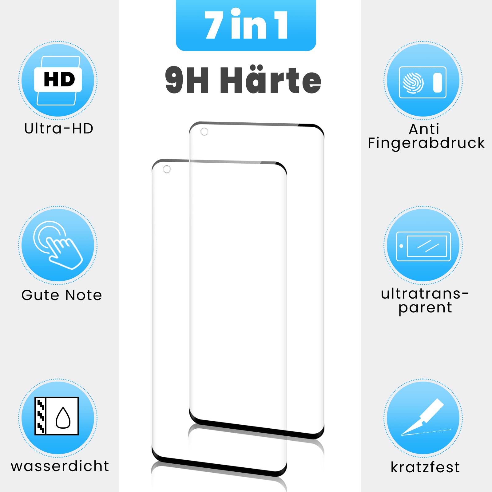 HJX Displayschutzfolie Für Cubot X20 Pro – 9H Gehärtetes Glas, Kratzfest & Einfach Zu Montieren [2 Stück]