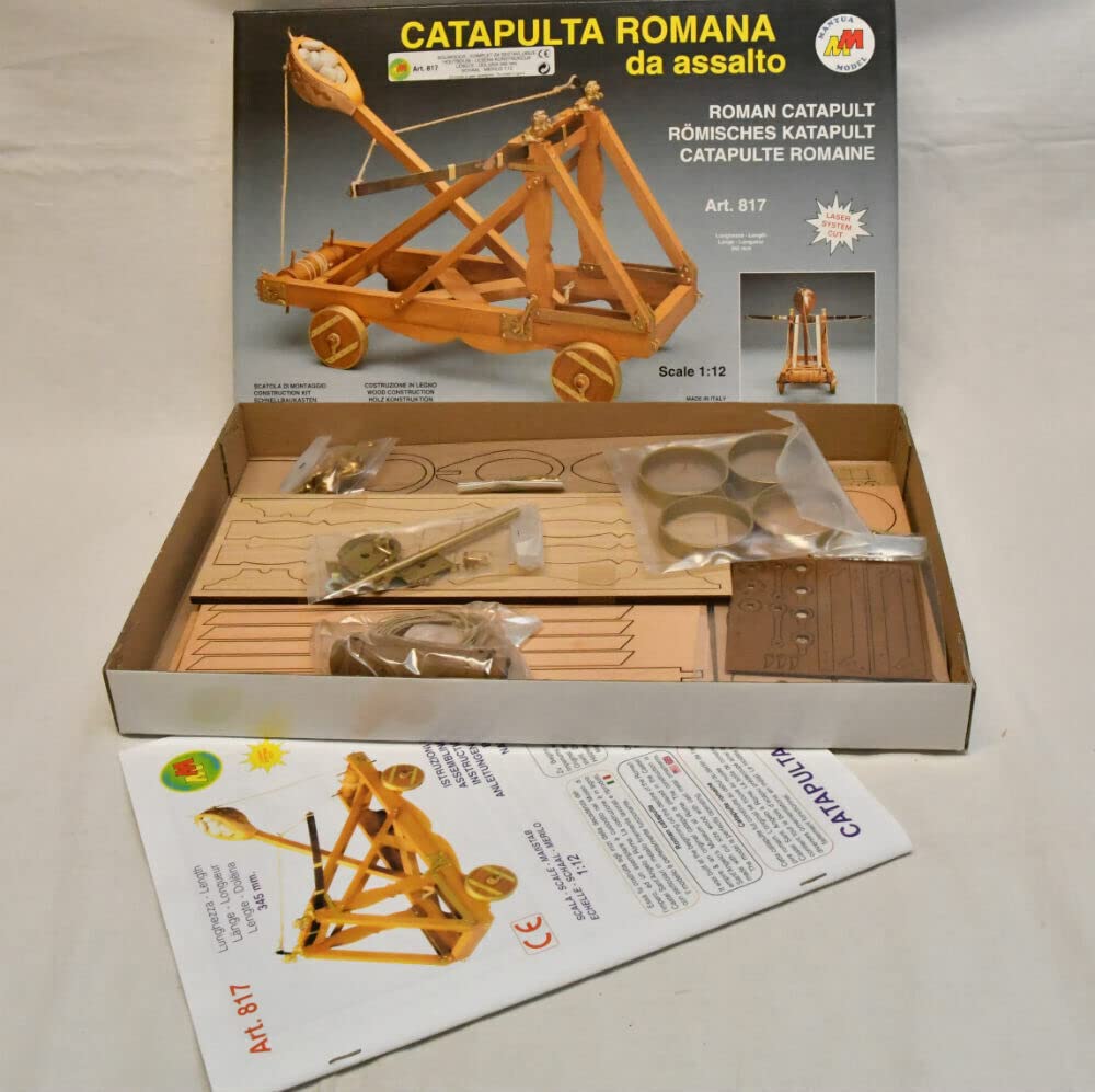 Mantua Model 817 - Römische Katastrophe Angriff - Komplettes Montageset aus Holz und Metall zur Montage