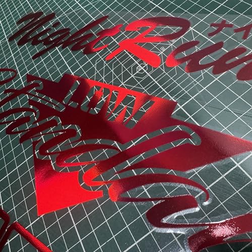 Image of Car Stickers for Night Runner Low Standards 95# Turbo Decal Auto Rear Windshield Window Tape 1 Set (Laser Red)