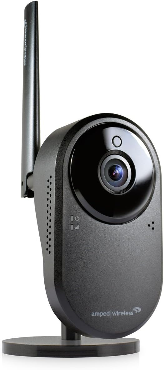 Amped LRC200 Wireless Apollo PRO, Long Range HD Wi-Fi Camera, Black