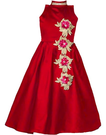 Dubai Creation Girls Wrap Maxi Dress