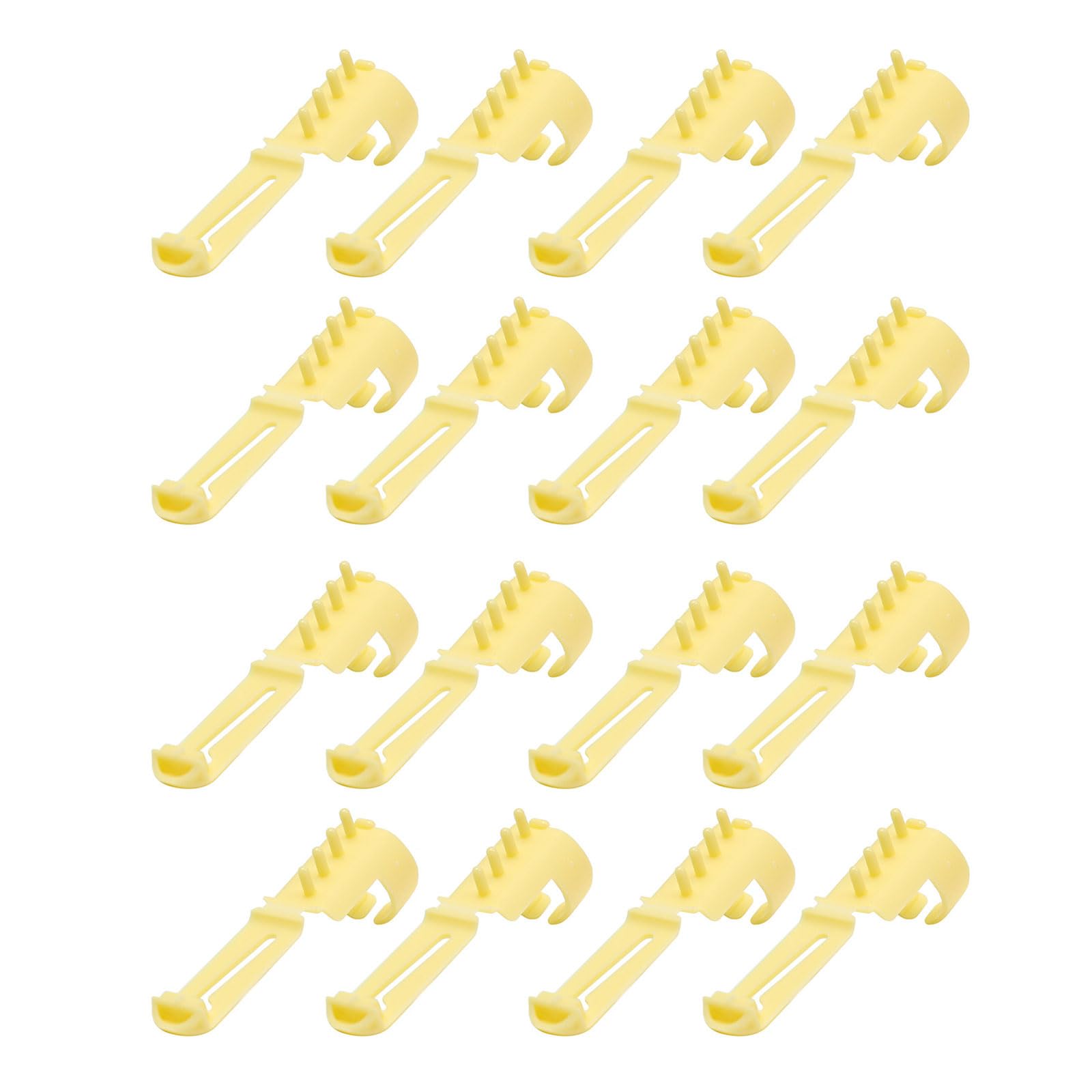 Hsioluted 16Pcs Crochet Rings with Thread Guide Ergonomic Yarn Guide Rings Yarn Finger Holder for Knitting and Crocheting Knitting Accessories Set