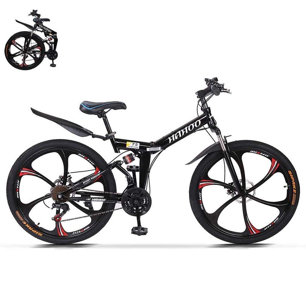 Wishcat Mens Mountain Bike 26 Inch Wheels Mountain Bikes with High Carbon Steel Frame & Twist Shifte