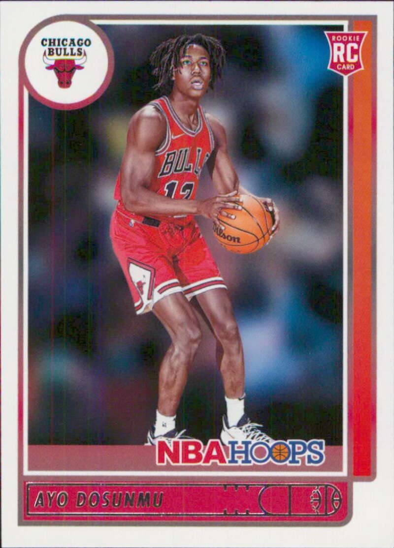 2021-22 Panini Hoops #240 Ayo Dosunmu NM-MT RC Chicago Bulls Basketball
