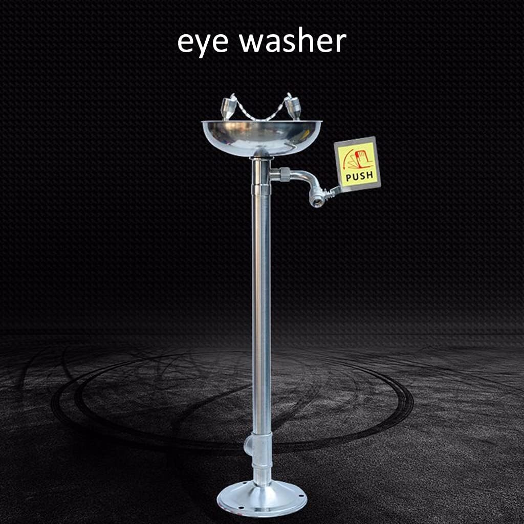 Vertical Eyewasher, Double Nozzle Cleaning Equipment, Easy and Convenient, Emergency Eyewash Station for Factory, Laboratory