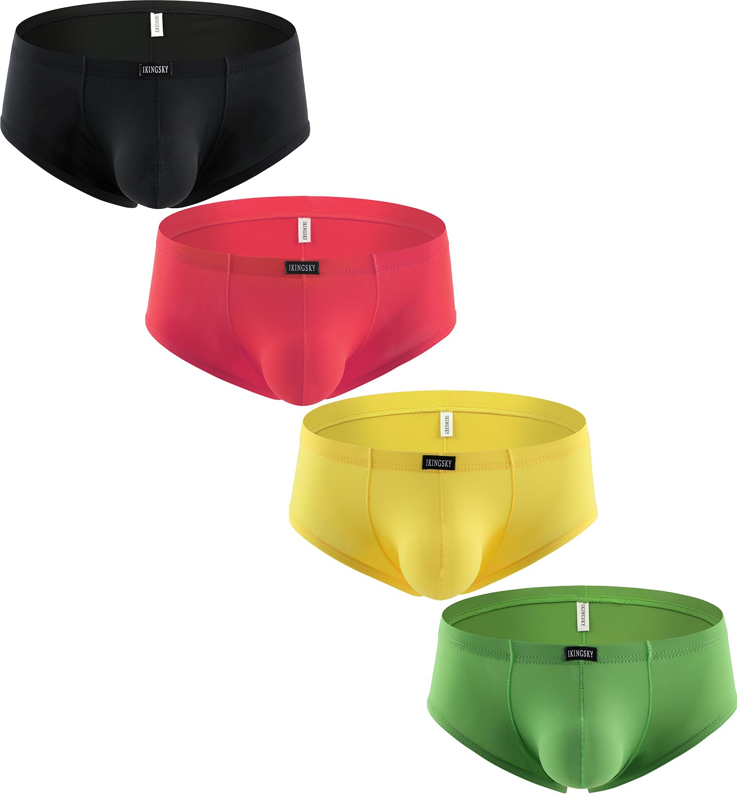 IKINGSKY Men's Soft Boxer Briefs U-Hance Pouch Mens Underwear