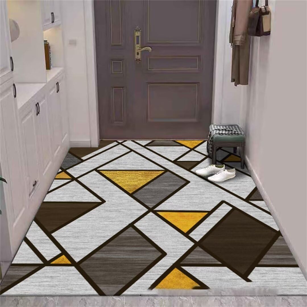 Tapis de chambre douillet et antidérapant pour entrée et salon moderne