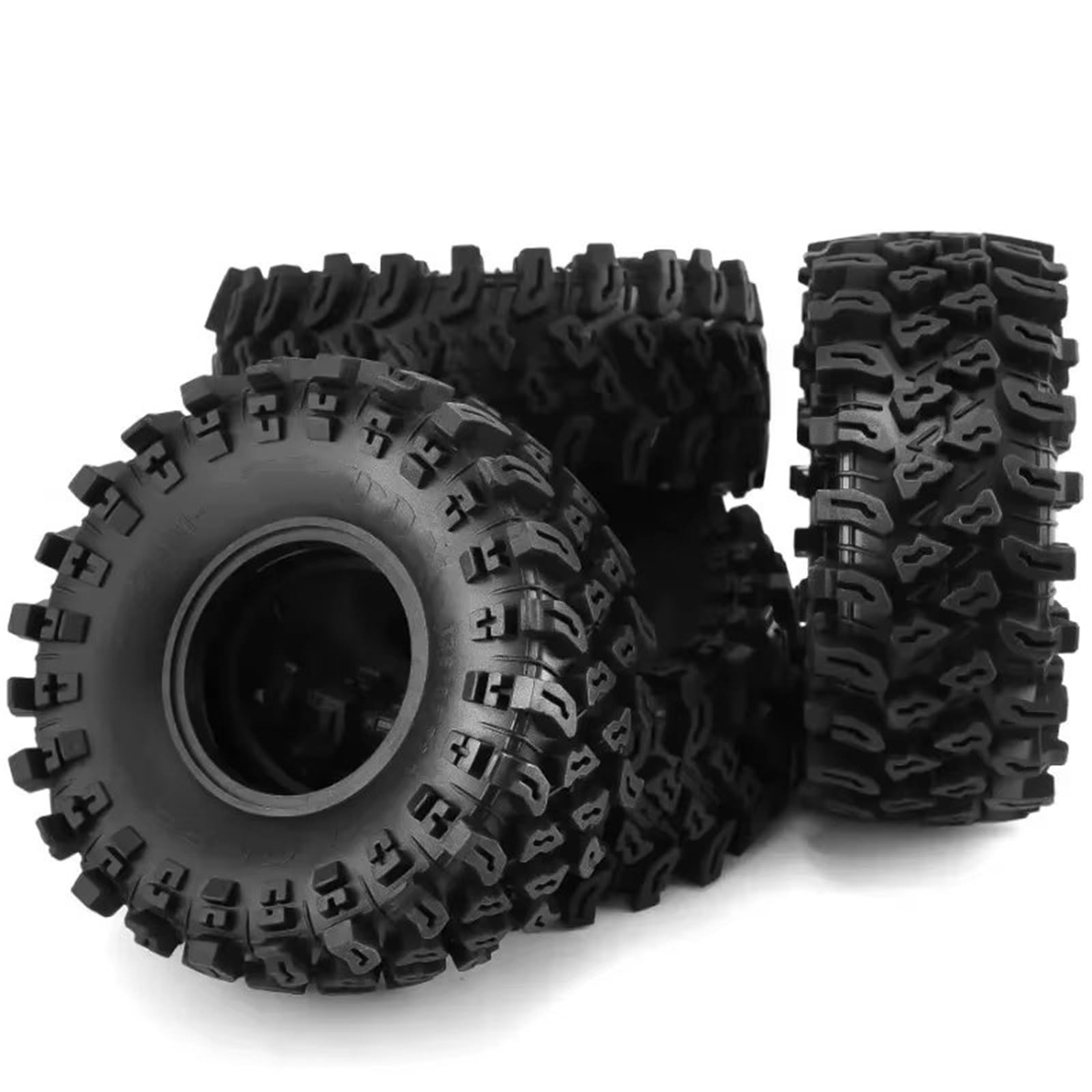 Compatibile Con Axial Per SCX10 Per Wraith Per Capra Per RR10 Per Trxs 1/10 RC Crawler Car 4 Pezzi 135mm 2.2 Pollici Pneumatico In Gomma Ruota Pneumatico Accessori Aggiornamento RC