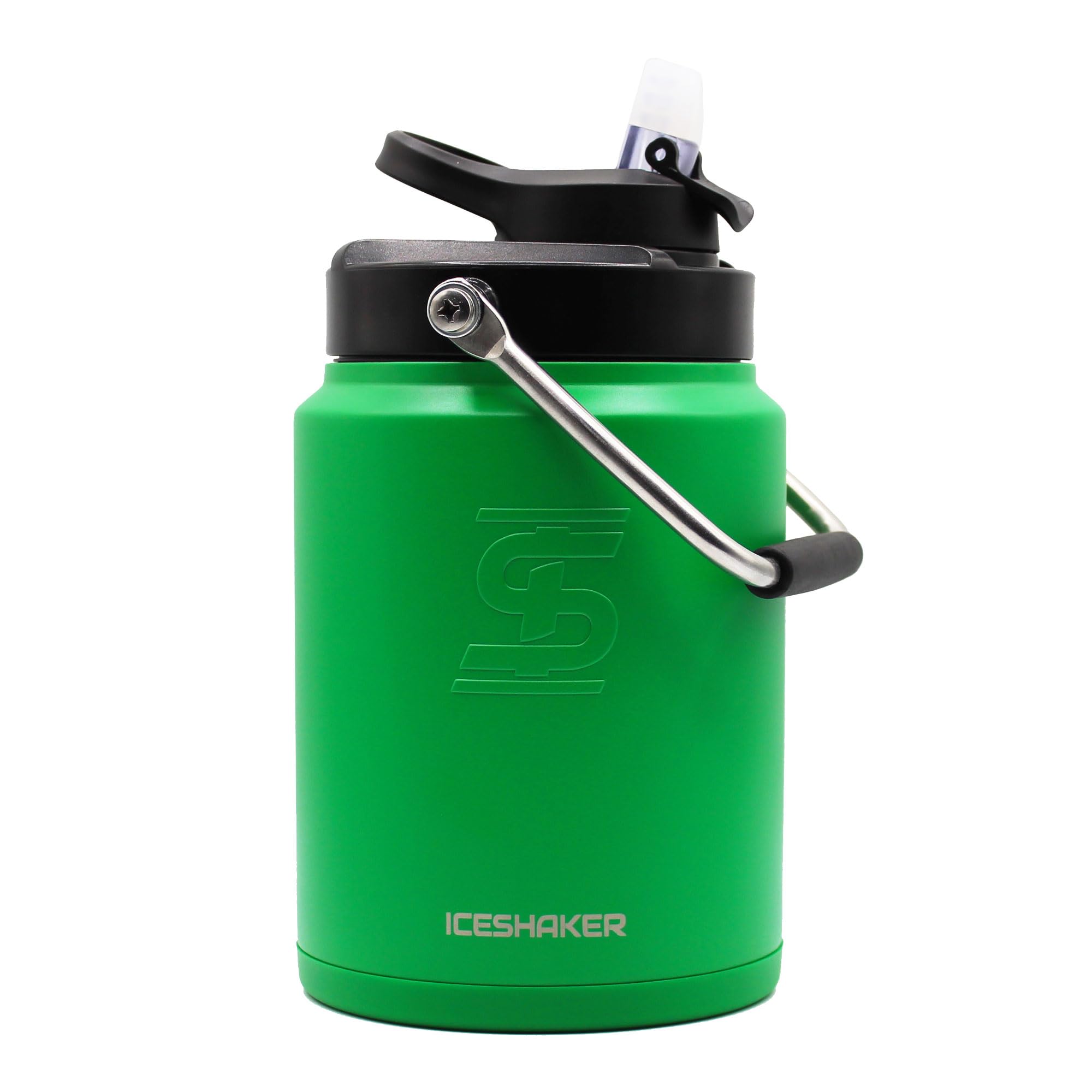 Ice Shaker Insulated Stainless Steel Half Gallon Water Jug 64
