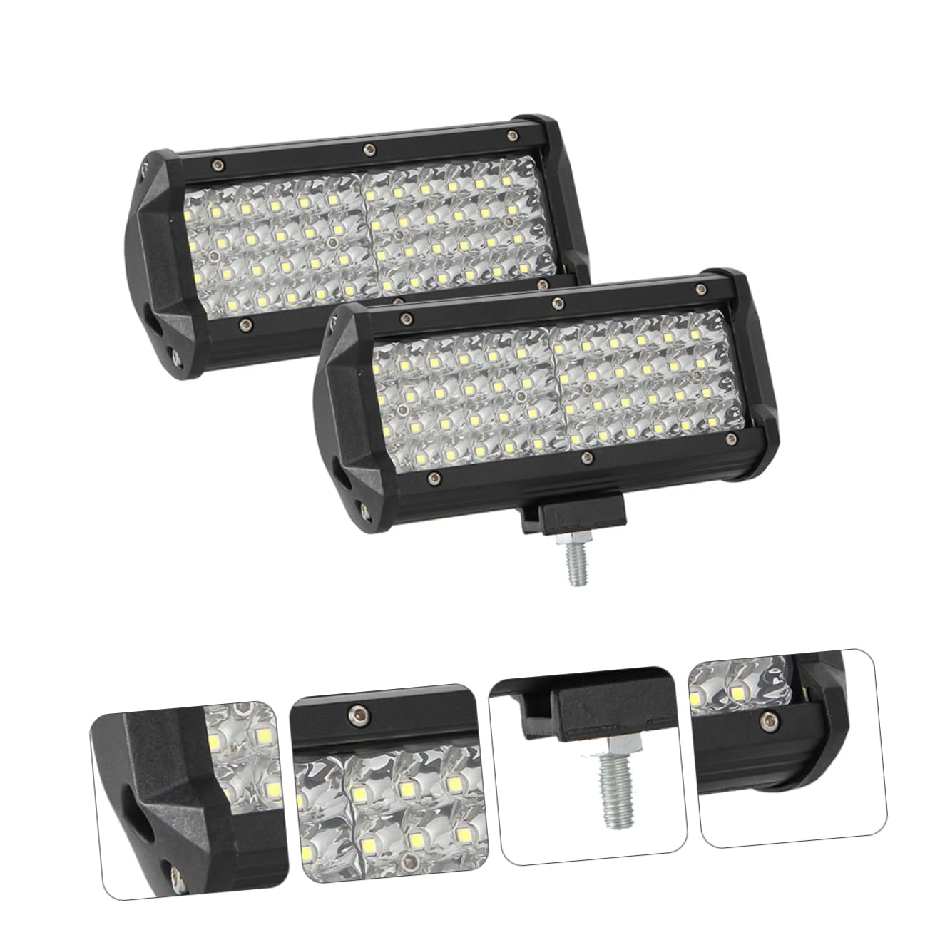 MAGICLULU Barra LED Faro da Lavoro Auto Luce LED Esterno Alta Luminosità per Off Road e Guida Notturna