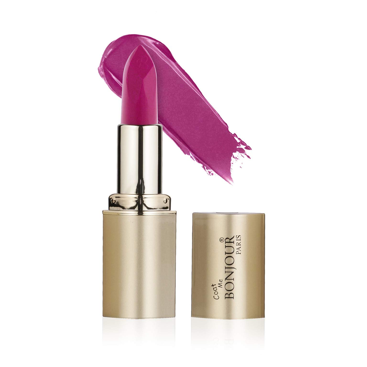 Bonjour Paris Premium Shine Lipstick, Raspberry Shine, 4.2g