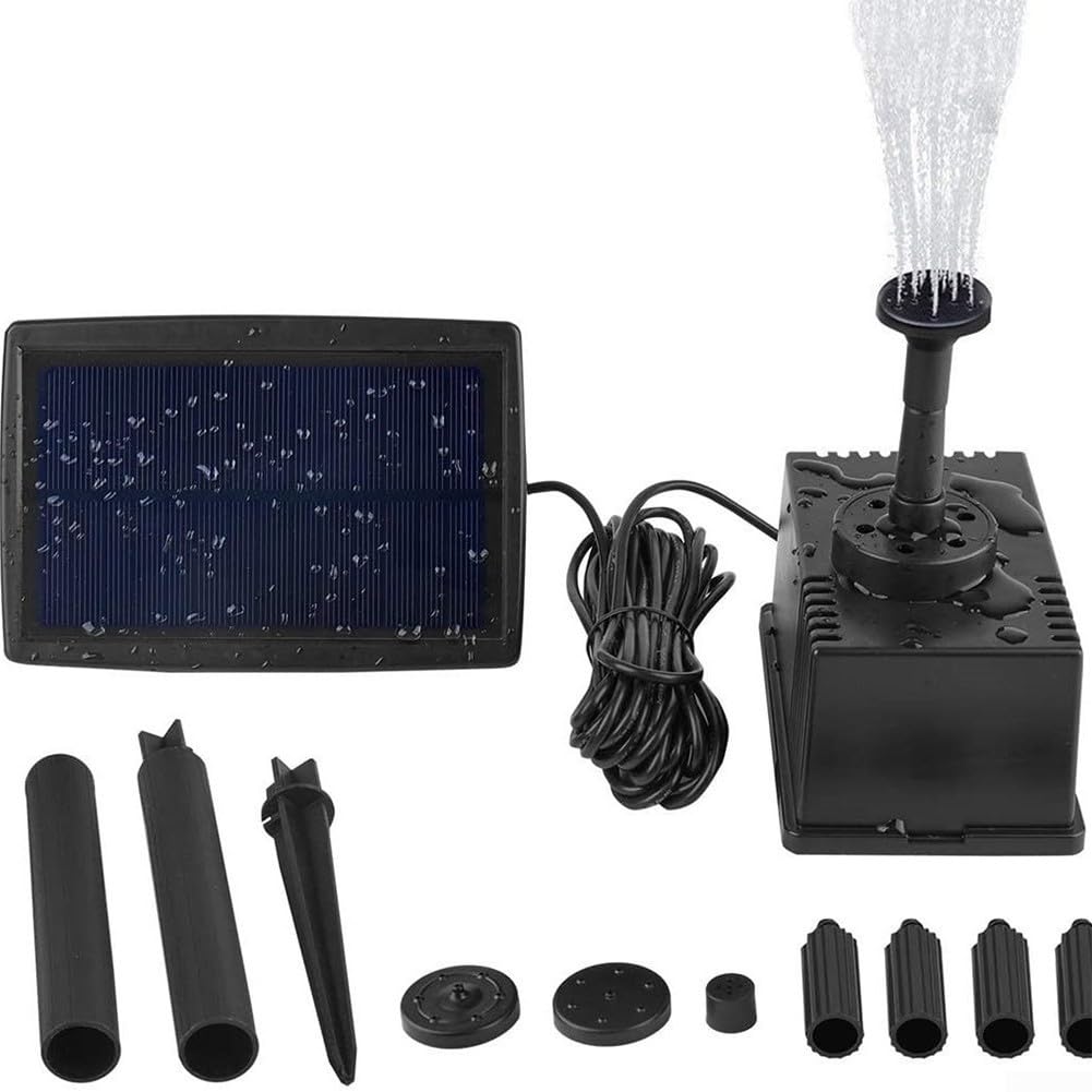Filtro solare dello stagno di 1.5W 7V per lo stagno del giardino per il mini stagno per vari ambienti esterni, pompa ad energia solare dello stagno dell'acqua 180L/H