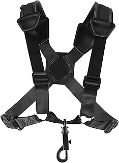 BIUDECO 1Pc Alça De Saxofone Arnês De Saxofone Alto Arnês De Sax Tenor Acessório De Sax Tenor Pulseiras De Relógio De Couro Cordão Destacável Arnês De Couro Sax Acessório Ajustável