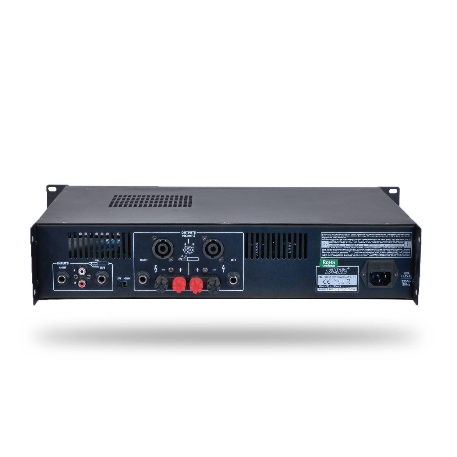 Pack Sono Pro 2 Enceintes + ampli stéréo 2x200 WRMS + DJM250-BT