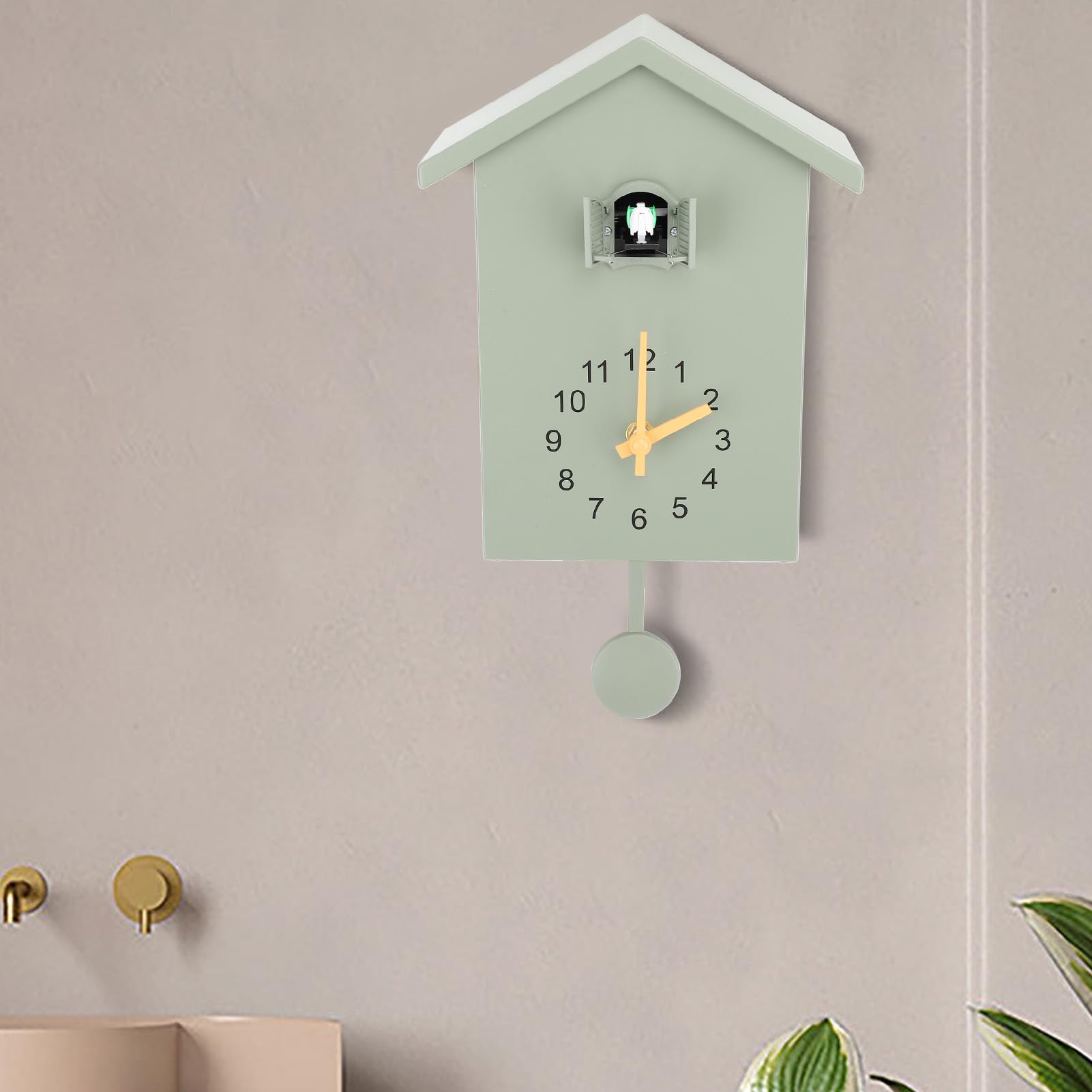 Moderne Koekoeksklok, Vogelgezang Geïnspireerde Ontwerp Wandklok Voor Woonkamer Kinderslaapkamer Keuken Kantoor Home Decor Decoratie
