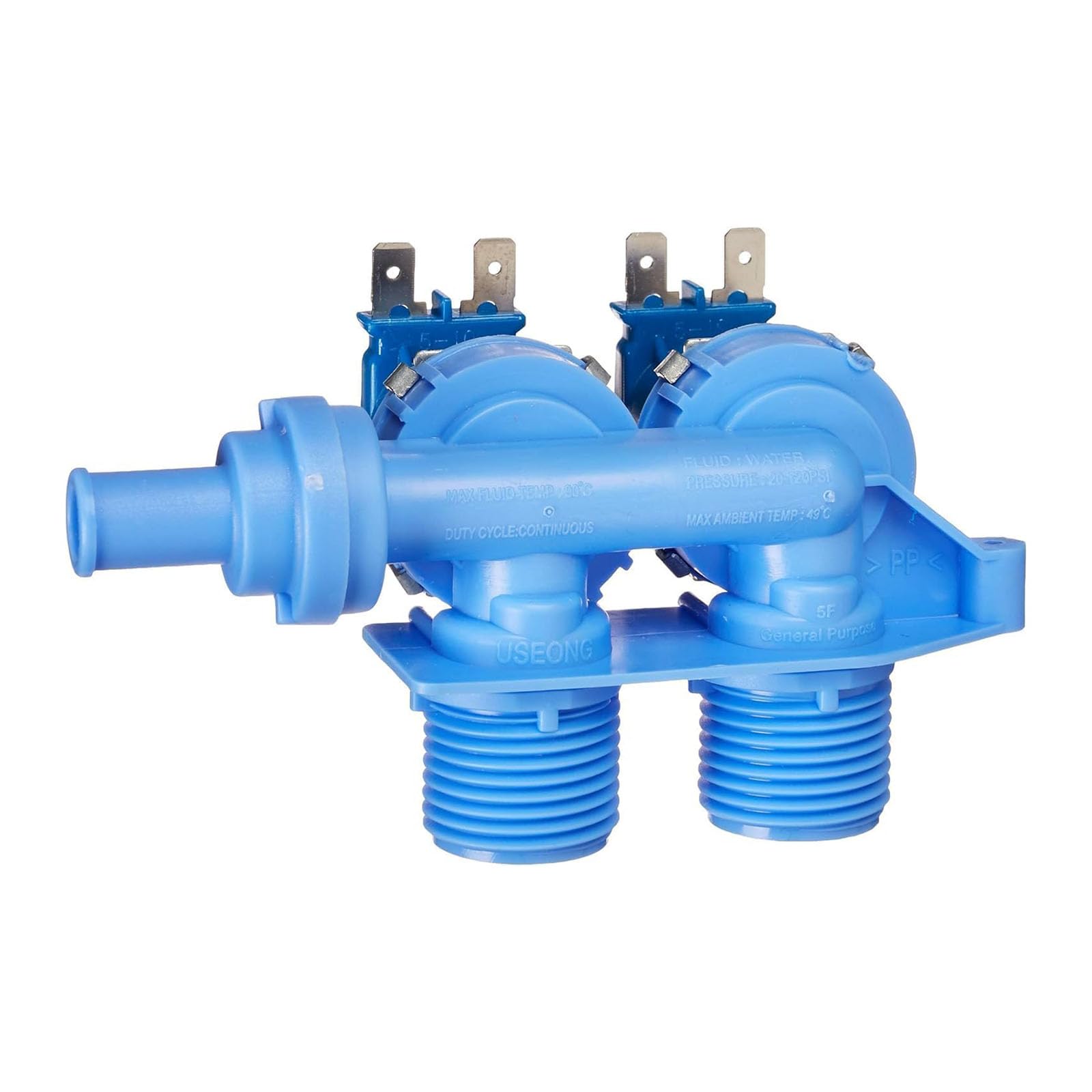 Greabuy Universals Washing Machine Inlet Valves Replacement WH13X10023 Washer Water Inlet Valves for Simple to Installation Washing Machine Water