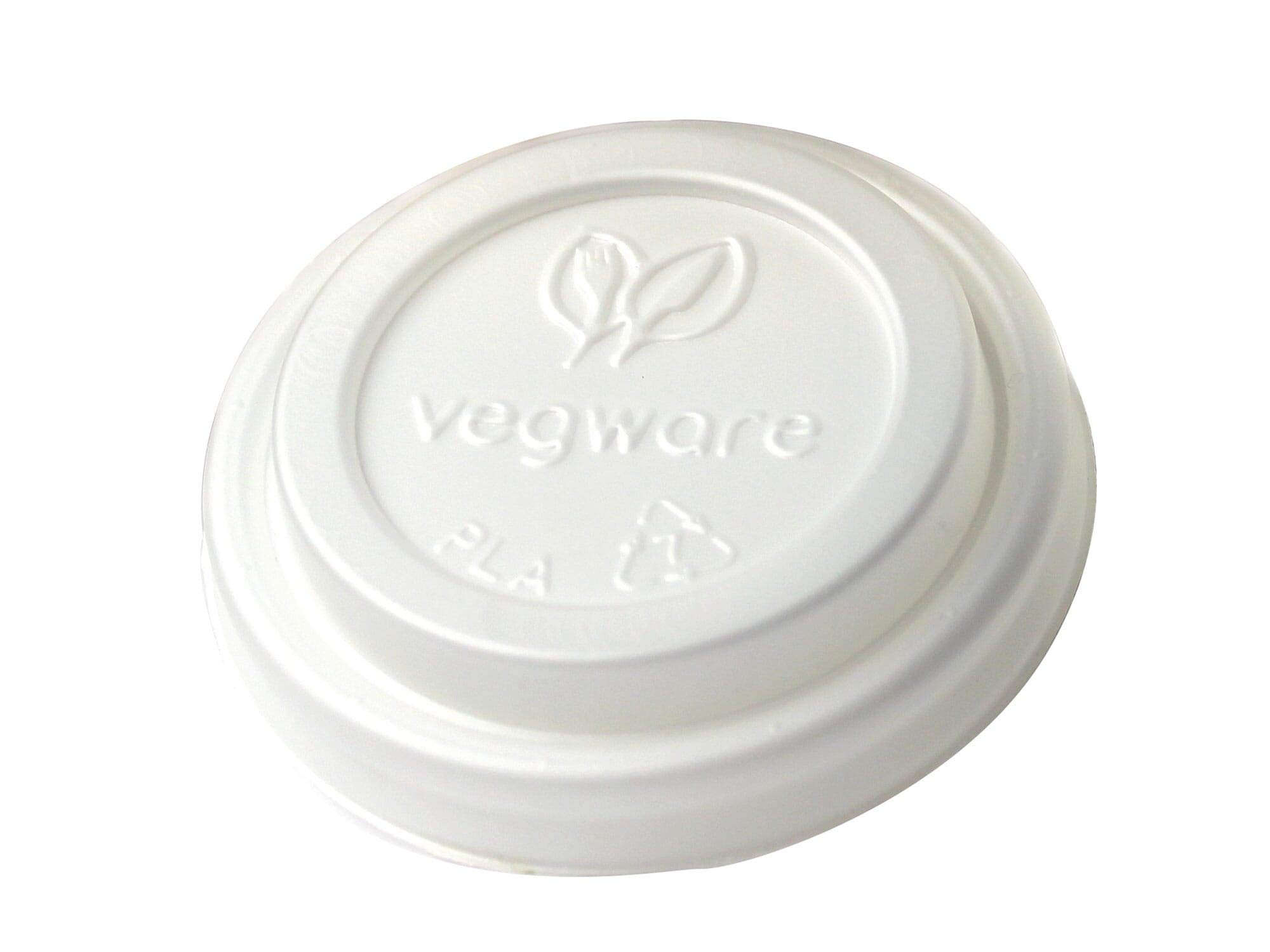 Couvercle CPLA Vegware Vlid62-a1 pour gobelet chaud 62mm carton de 2000