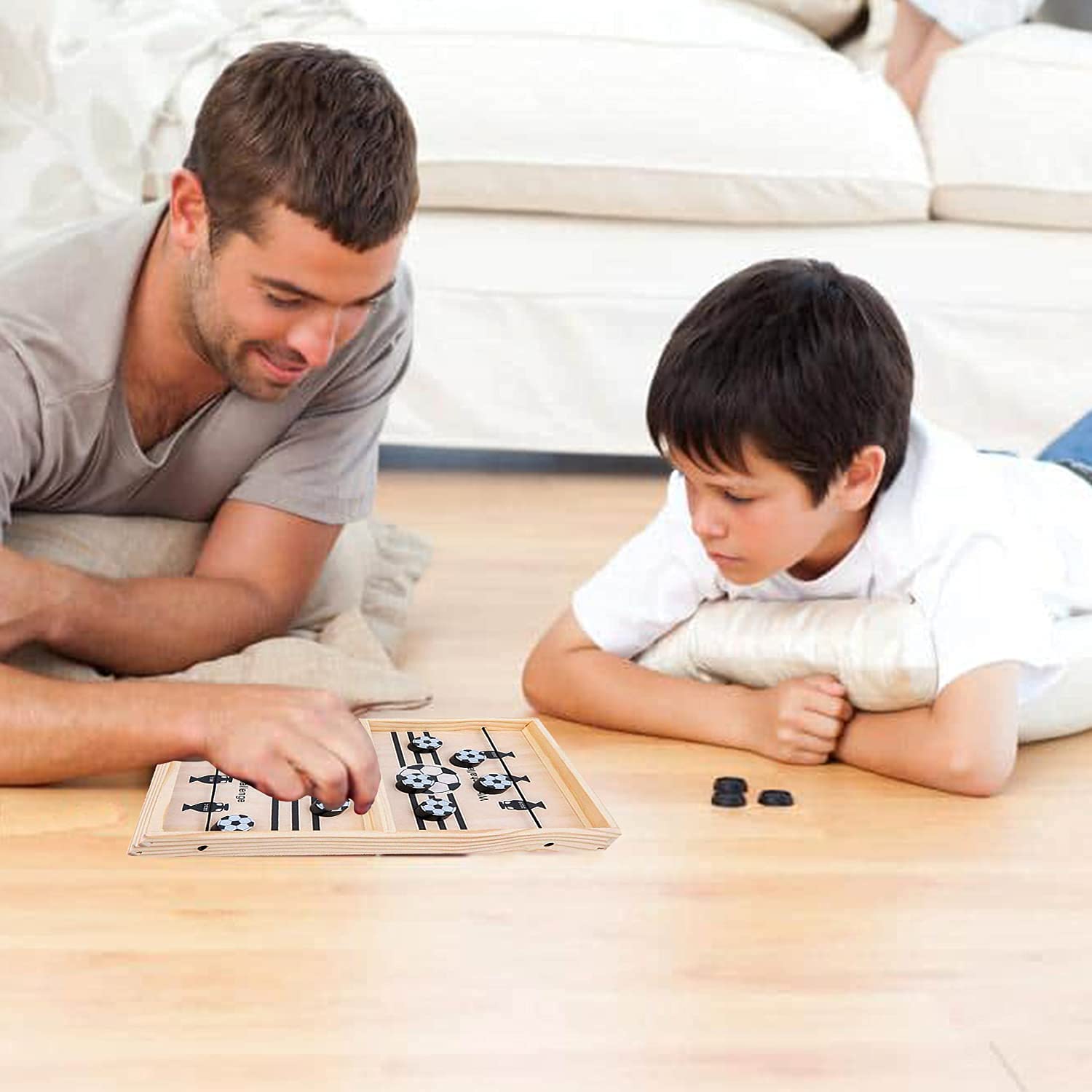 HERBASTRY Sling Puck Game,Fast Portable Table Board Game Desktop Sport Board Game for All Age Group for Kids and Adults, Tabletop Slingshot Games Toys for Boys and Girls 2