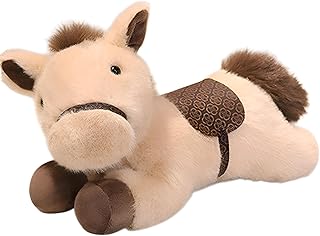 [Firmiarii]干支 ぬいぐるみ 馬 2026 フラッフィーズ 午年 お正月 動物 アニマル かわいい 柔らかい S-Lサイズ（20-60cm） ウマ 動物 抱き枕 お部屋 車の装飾用 ブラック フライデー 誕生日プレゼント