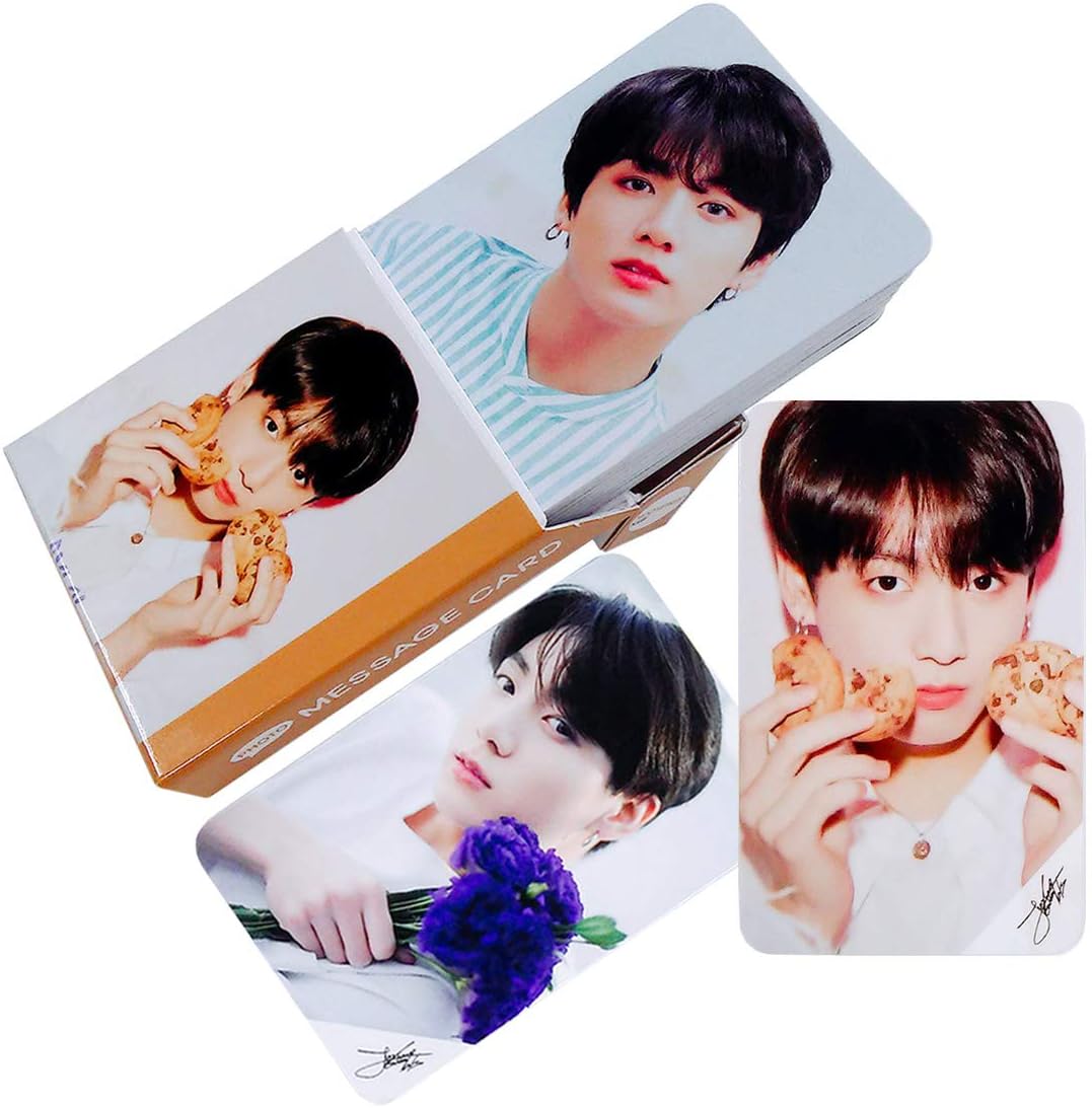 BTS Jungkook Photocard 30pcs Bangtan Boys Jung Kook PHOTO MESSAGE CARD Thick Paper Photocard New Version with Extra Photos