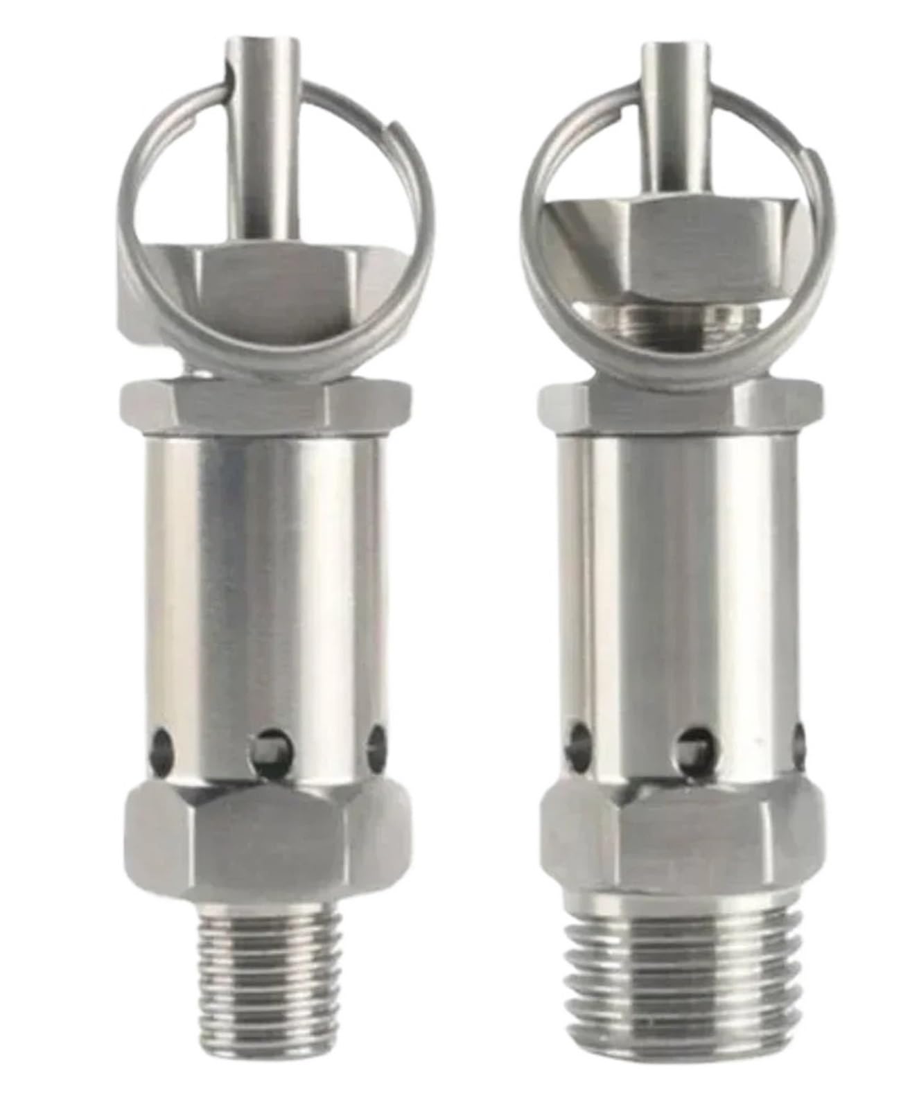 Válvula de Seguridad de Alivio de presión de Resorte Sanitario de Acero Inoxidable 304 for compresor de Aire(6-10 Bar Adjustable,3/8")