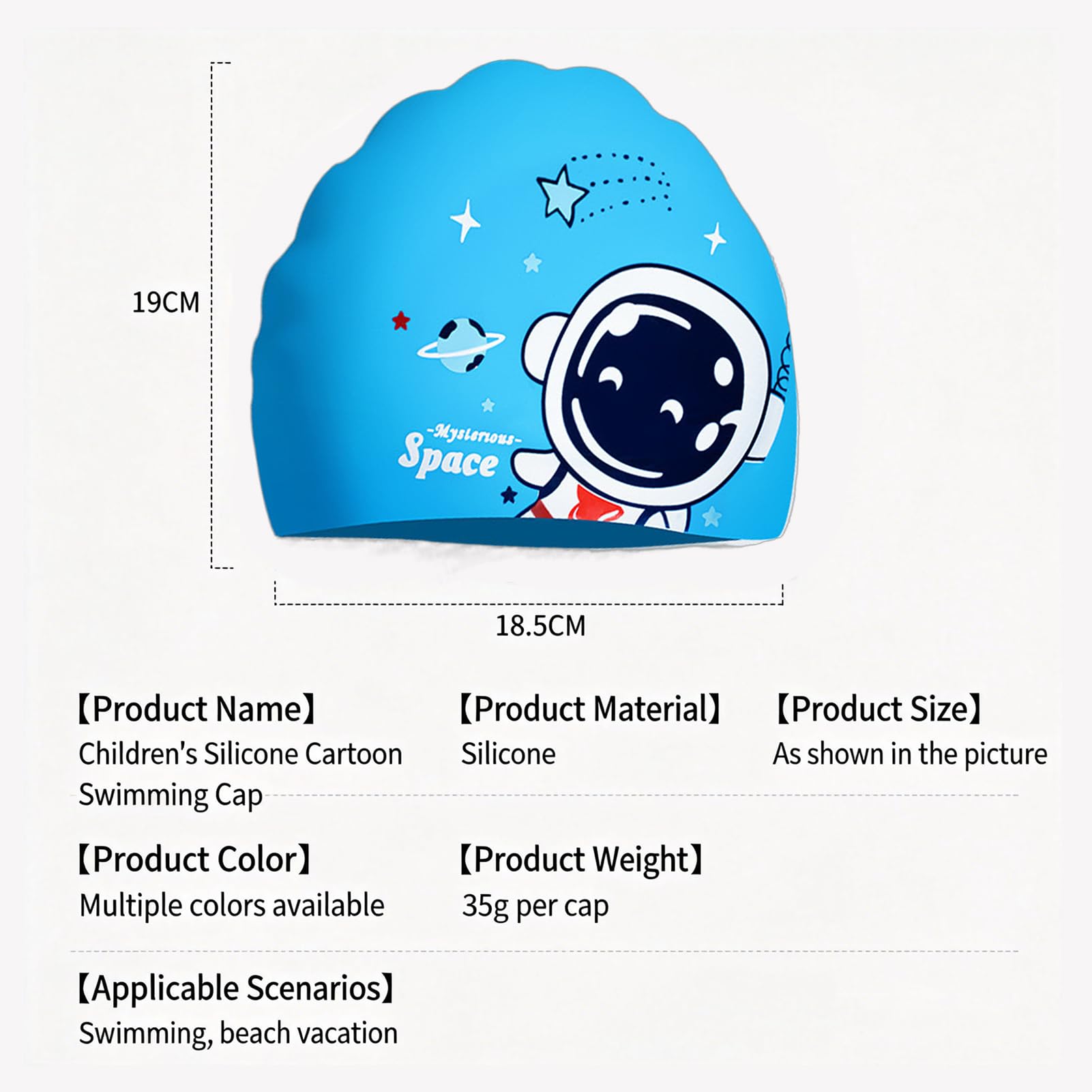 Gorro de natación de Silicona para Familia de Gatos para niños con diseño de Dibujos Animados,Impermeable, protección para los oídos,no aprieta,Bonito Gorro de natación,Ideal para Nadar — view 2