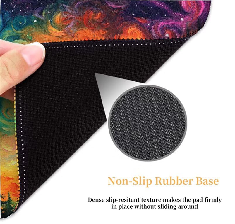 Tapis de souris grand format résistant lavable pour bureau