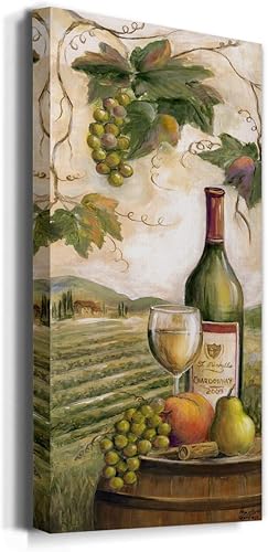 Miniatura 2 de Renditions Gallery Lienzo decorativo para pared, pinturas modernas, decoración de vino tinto campestre, naturaleza romántica, para colgar en la