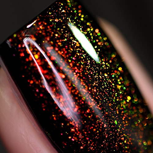 Image of ILNP The Alchemist - Vivid Orange, Green Iridescent Topper Nail Polish