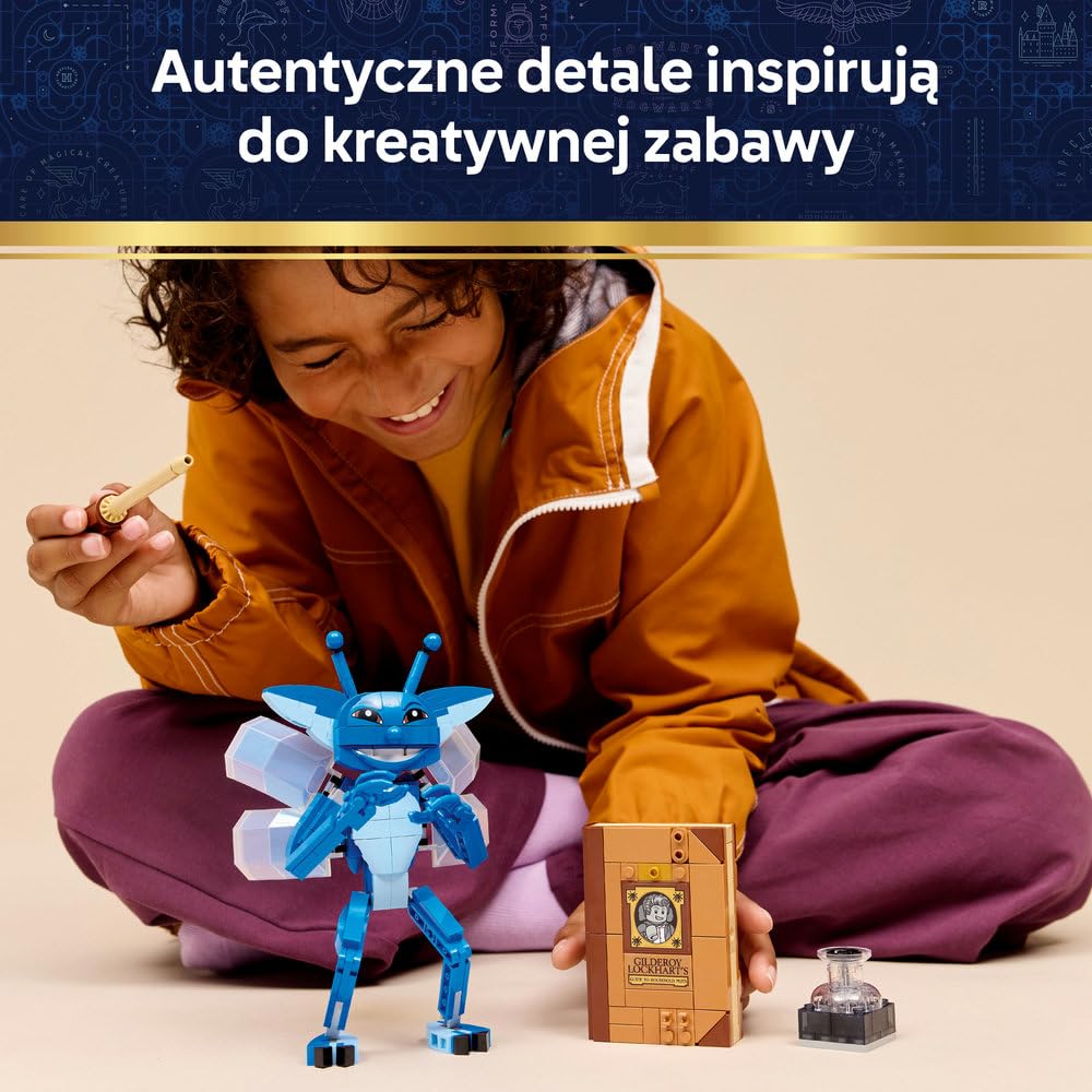 LEGO Harry Potter Chochlik kornwalijski, ruchoma figurka do zbudowania, zabawka dla dzieci i pomysł na prezent dla dziewczynek i chłopców wieku od 8 lat, dekoracja do pokoju dziecięcego 76461
