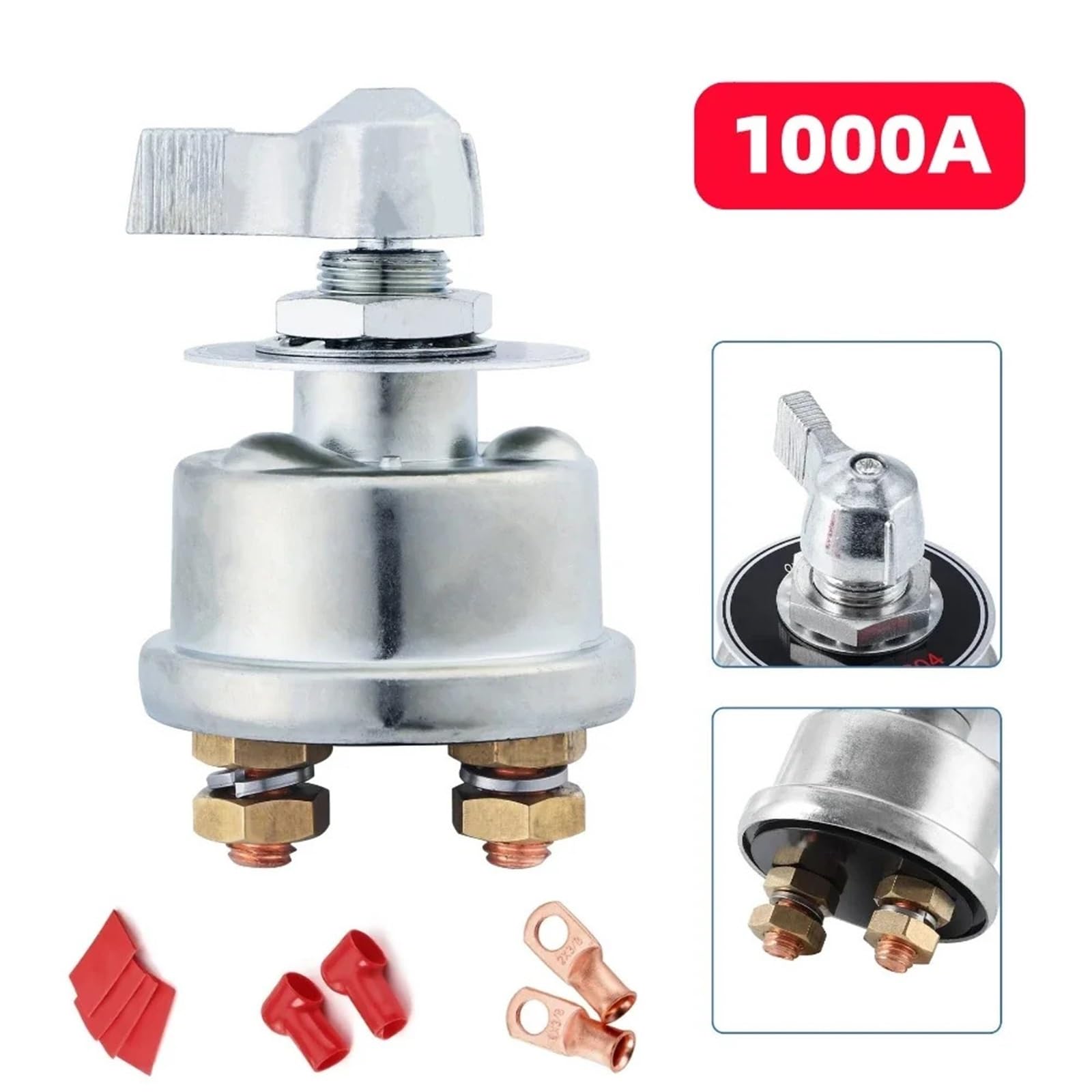 Kit de interruptor de apagado con aislador de corte de energía de 12V-48V 1000A