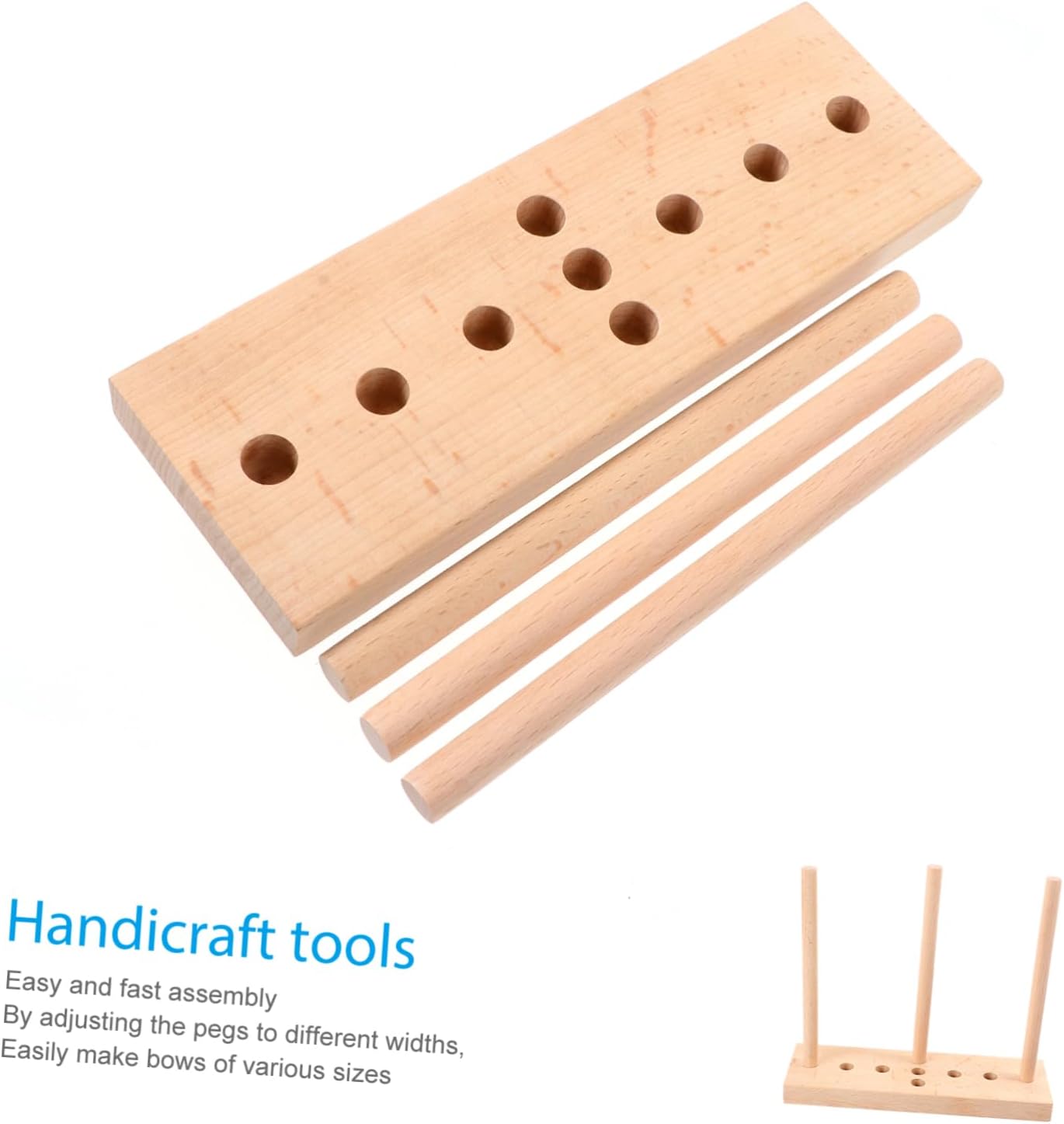 TOPPERFUN 2pcs Creative Bow Maker Beech Wreath Fixing Tool for Holiday Decorations Easy to Use and Portable for Bows and Wreaths Making