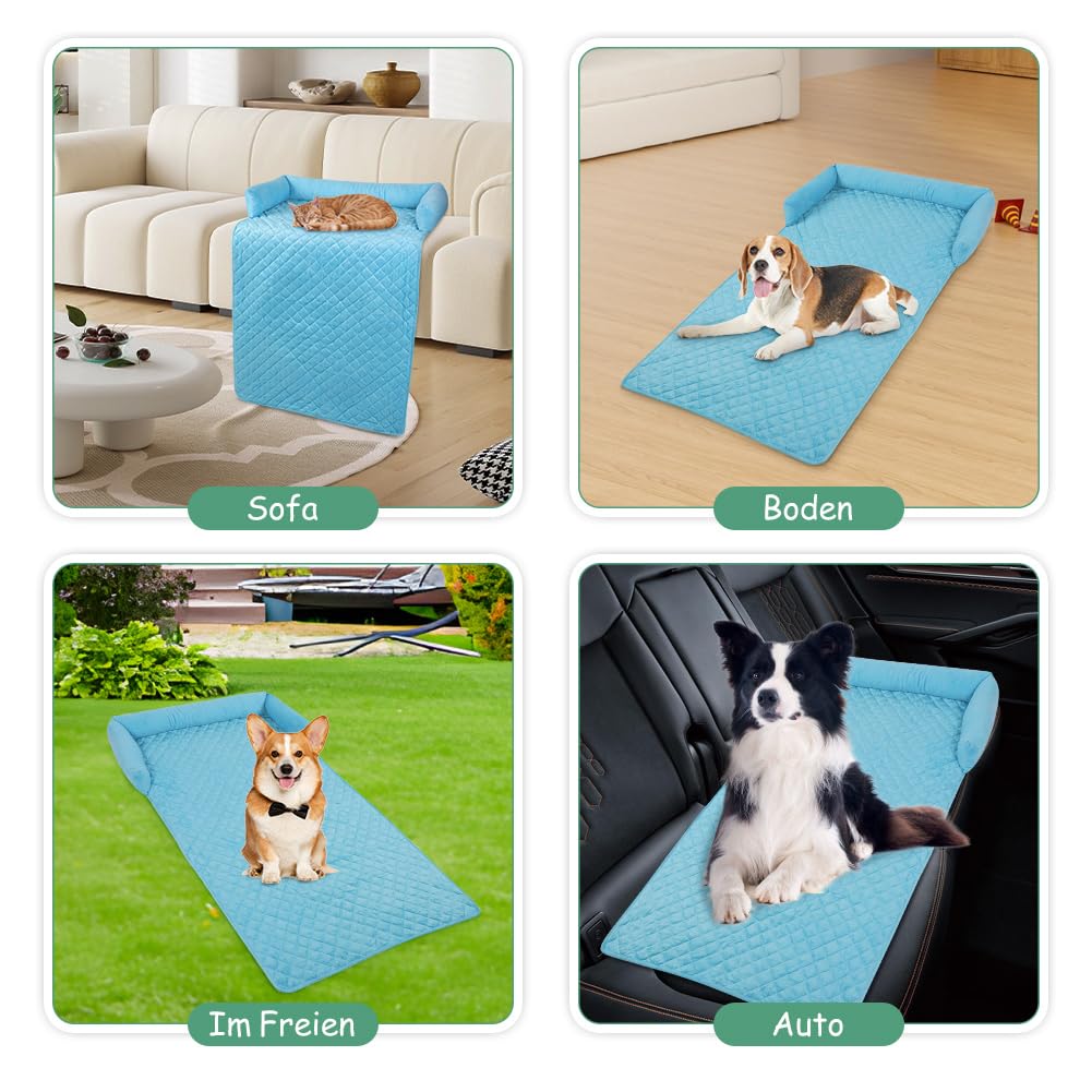 Ejoyous Hundedecke wasserdichte, Hundematte Wschbar Hundekissen Hundebett Sofaschutz für Bett Sofa Auto 75 x 120 cm