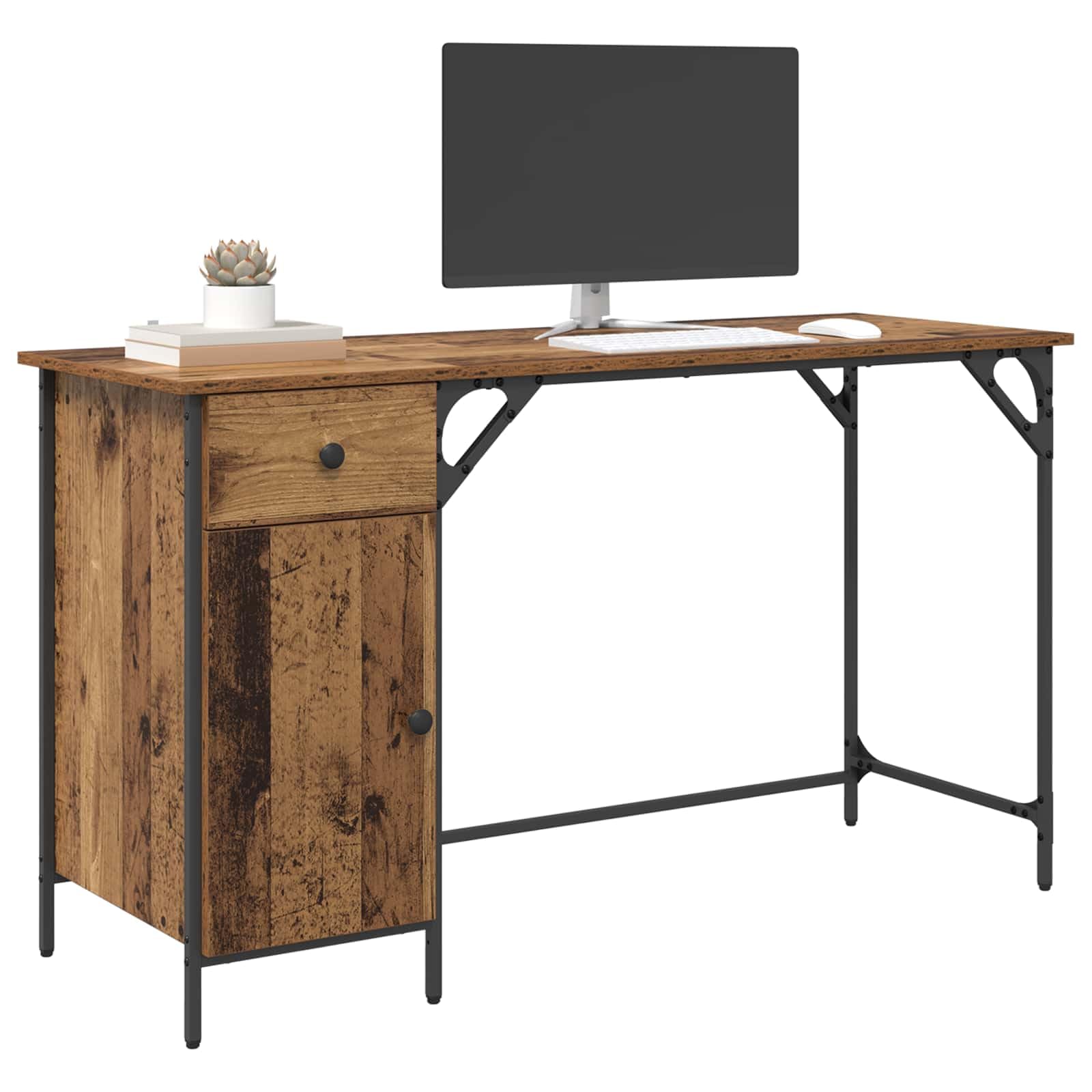 Scrivania per computer Legno Vecchio 131 x 48 x 75 cm Legno