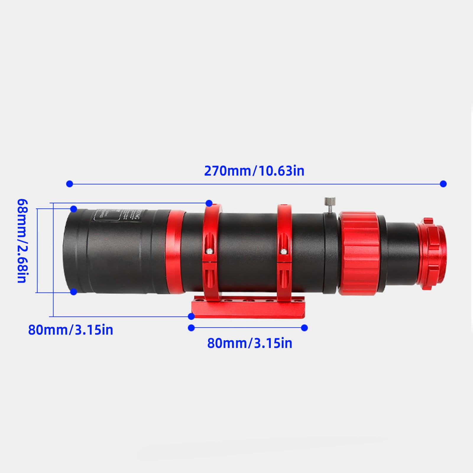 Compacts 50ED 50/240 F 4.8 Guía de astronomía accesorio de guía con rotaciones de 360 grados y guía de astrofísica de montaje estable
