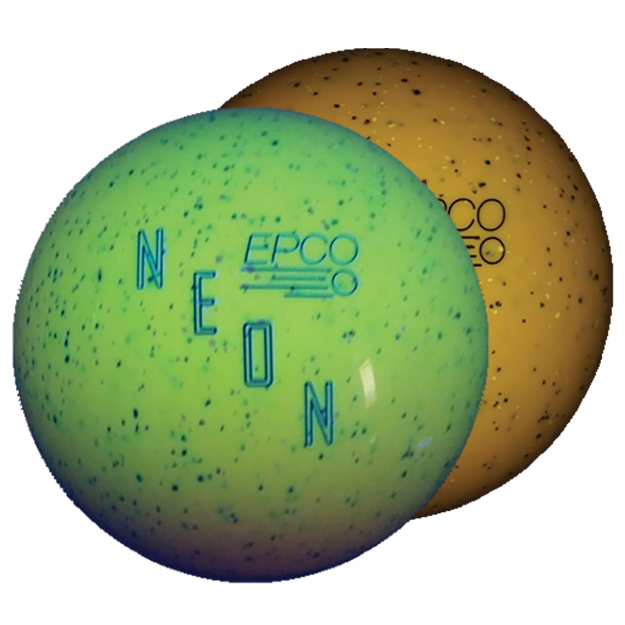 EPCO Duckpin Bowling Ball- Neon Speckled - Yellow (4 3/4 inch- 3lbs. 10 oz.) 1 Ball