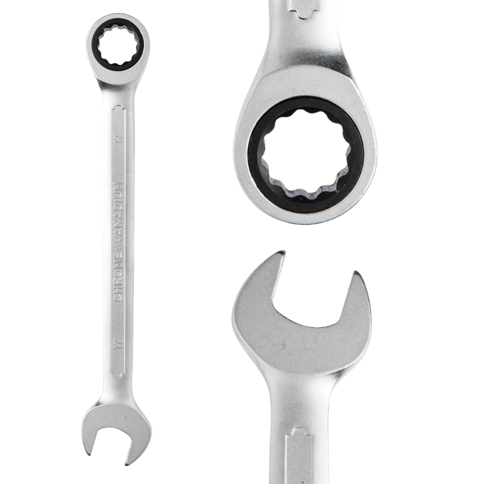 B2C Ratchet Spanners Combination Ratchet Wrench Spanner 72T Fixed CRV 8mm - 32mm for Workshop Garage Home DIY Hand Tool Torx (13mm)