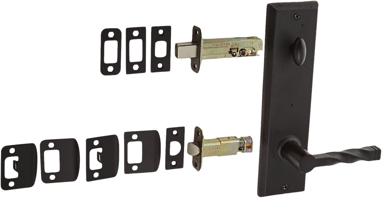 Weslock 07904N2SL20 Greystone/Rockford Interior Entry Handle, Black