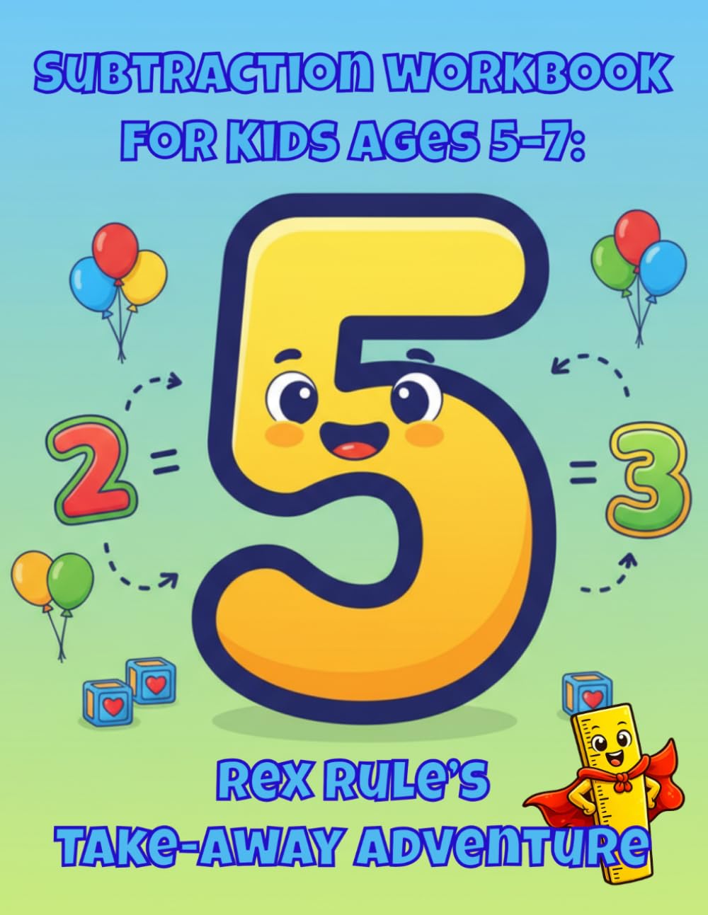 Subtraction Workbook for Kids Ages 5–7: Rex Rule’s Take-Away Adventure: A Subtraction Workbook With Answers For Kids