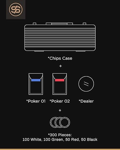 Miniatura 6 de SLOWPLAY Nash - Juego de fichas de póquer de cerámica para Texas Hold'em, 300 unidades fichas en blanco, 1.49 pulgadas y 0.35 onzas cada una. Cuenta