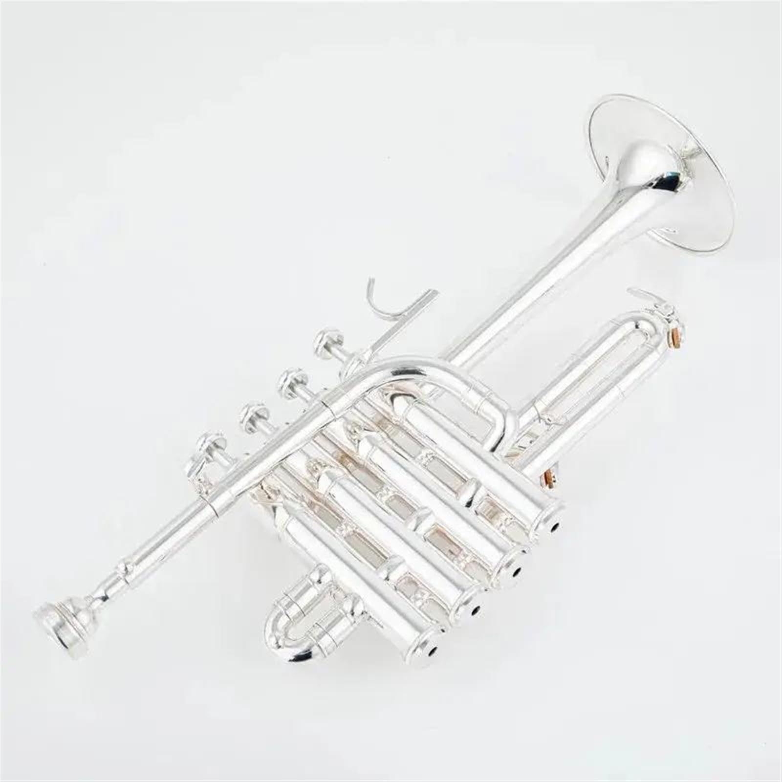 Standard Trompeten Professionelle Hohe Trompete Bb Piccolo Trompete Messing Gold Silber Lack Oberfläche Trompete Edelstahl Messing Trompete