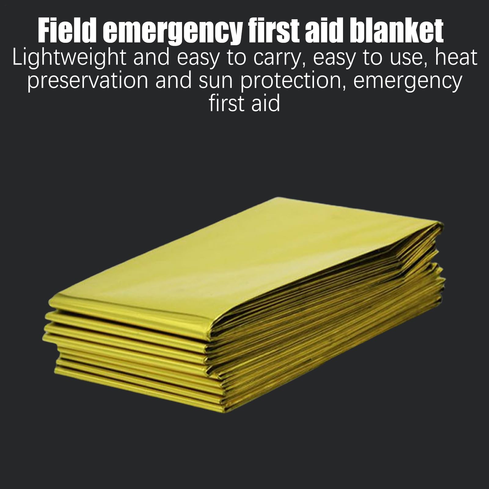 Sack d'urgence - Couverture de survie thermique spatiale en papier d'aluminium, kit d'équipement de survie , couverture réflexive de sauvetage, équipement de prévention de l'hypothermie | O
