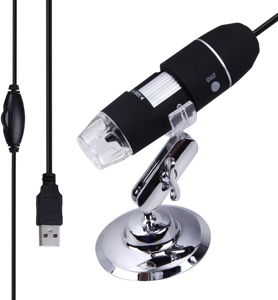 1000x 2MP 8 LED USB Portable Digital Microscope/Dermascope/Endoscope Zoom Camera Magnifier +Stand