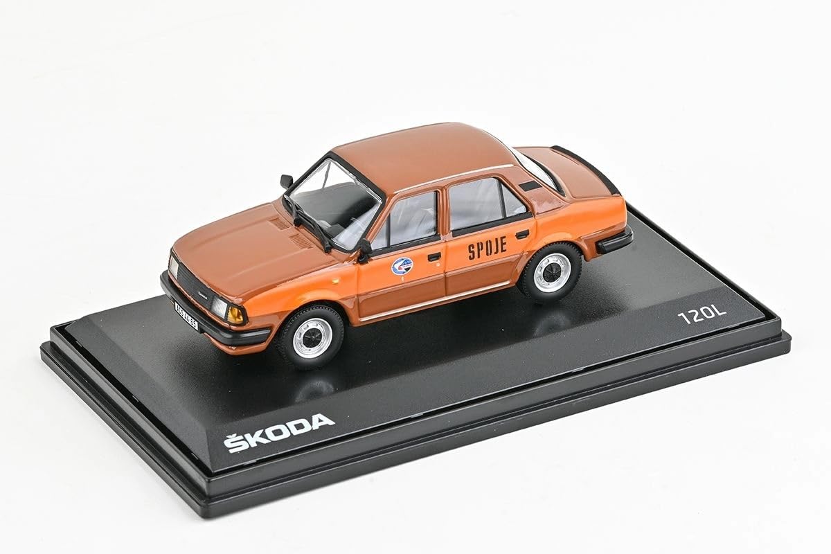 Skoda 120 l (1984) 1:43 odlew metalowy model samochodu, wierny szczegółowy model kolekcjonerski i samochód zabawkowy dla dzieci i dorosłych, miniaturowy pojazd jako prezent – połączenia