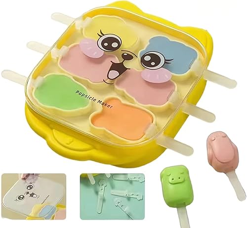 Molde para paletas de silicona, 6 piezas de moldes de silicona para hacer helados, moldes de helado congelados, accesorios de cocina, leche materna