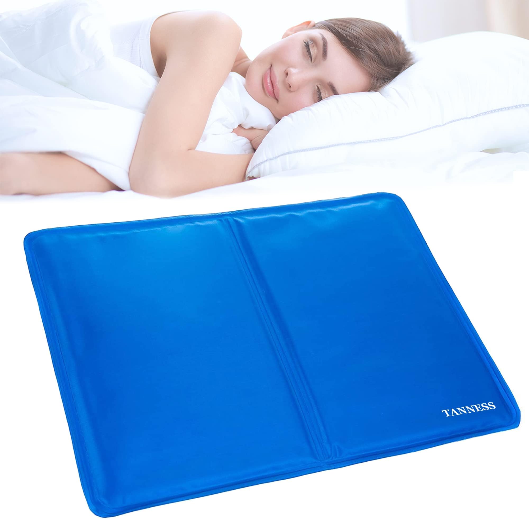 TANNESS Cooling Pillow – Gel Cooling Mat and Cool Pillow Cushion for Night Sweats, Heat Reduction & Comfortable Sleep – Easy-to-Use, Reusable, and Portable Cool Mat