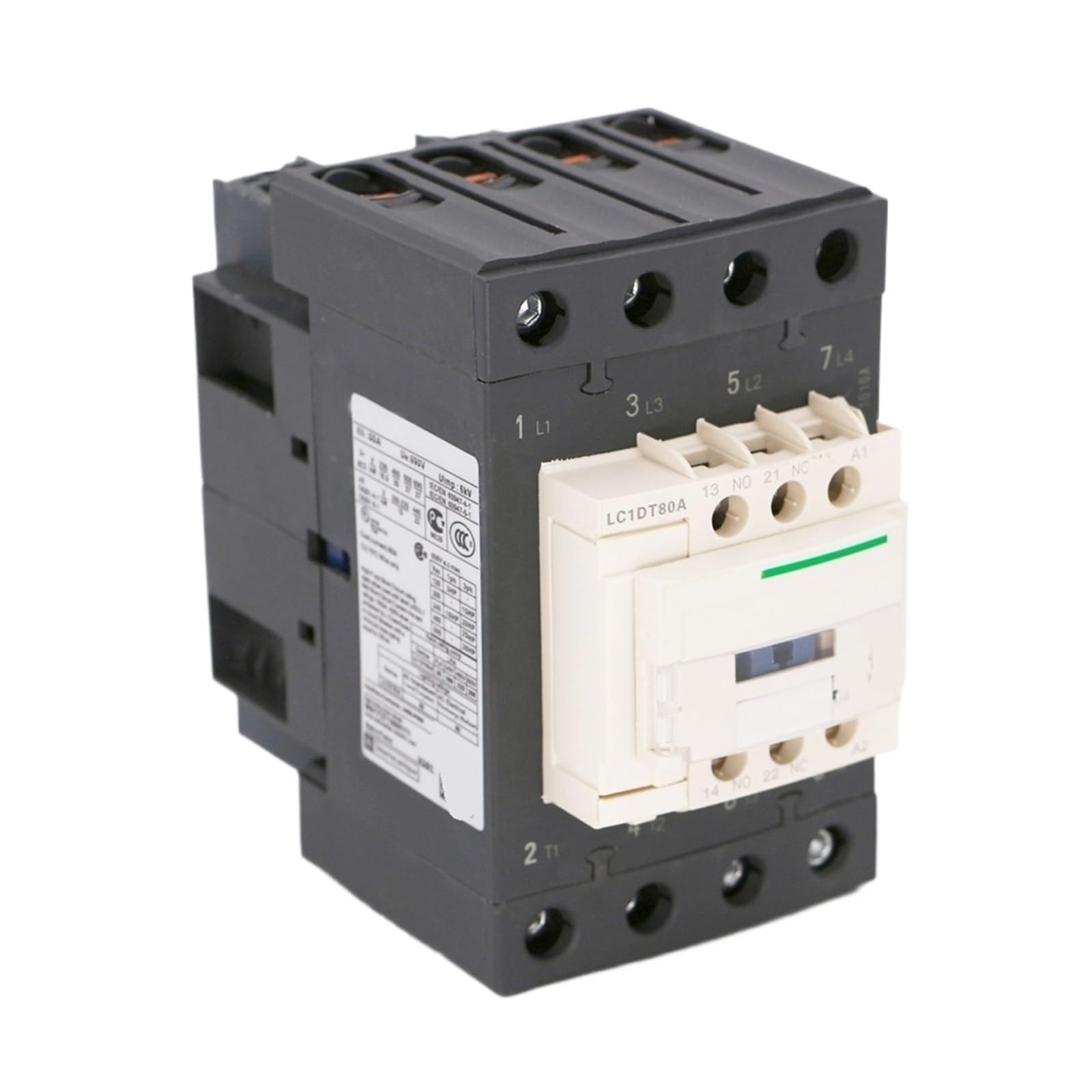 BALYDLUL LC1DT80AR7 AC electric magnetic Contactor 4P 4NO LC1-DT80AR7 80A 440V AC coil