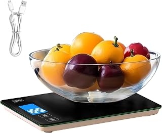 Básculas De Cocina Para Alimentos,Herramienta Inteligente para Hornear y Medir | Báscula Digital Multifuncional y Preciso para Café y Té de Uso Doméstico y Comercial